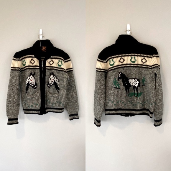 トップス 1960s caldwell sheep cowichan sweater 1960S Caldwell Sheep Cowichan Sweater | eBay
